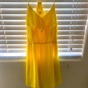 Yellow dress.